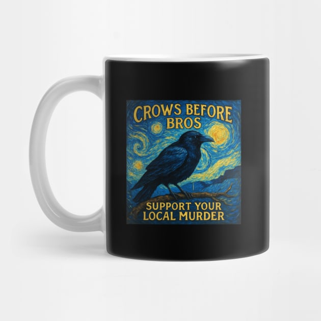 CROWS-BEFORE-BROS by Creatifly Graphic Tees